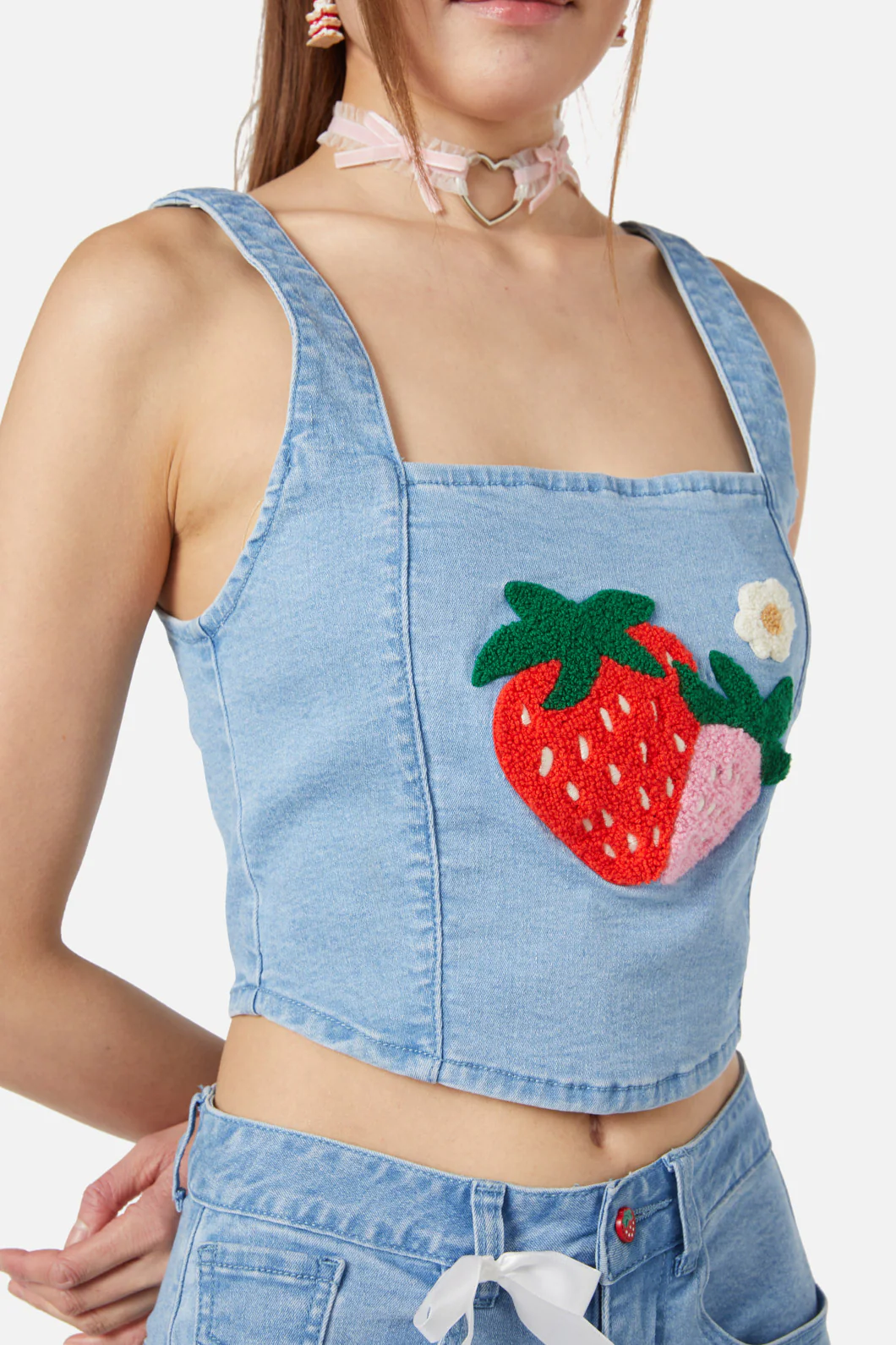 Crush On U Denim Corset