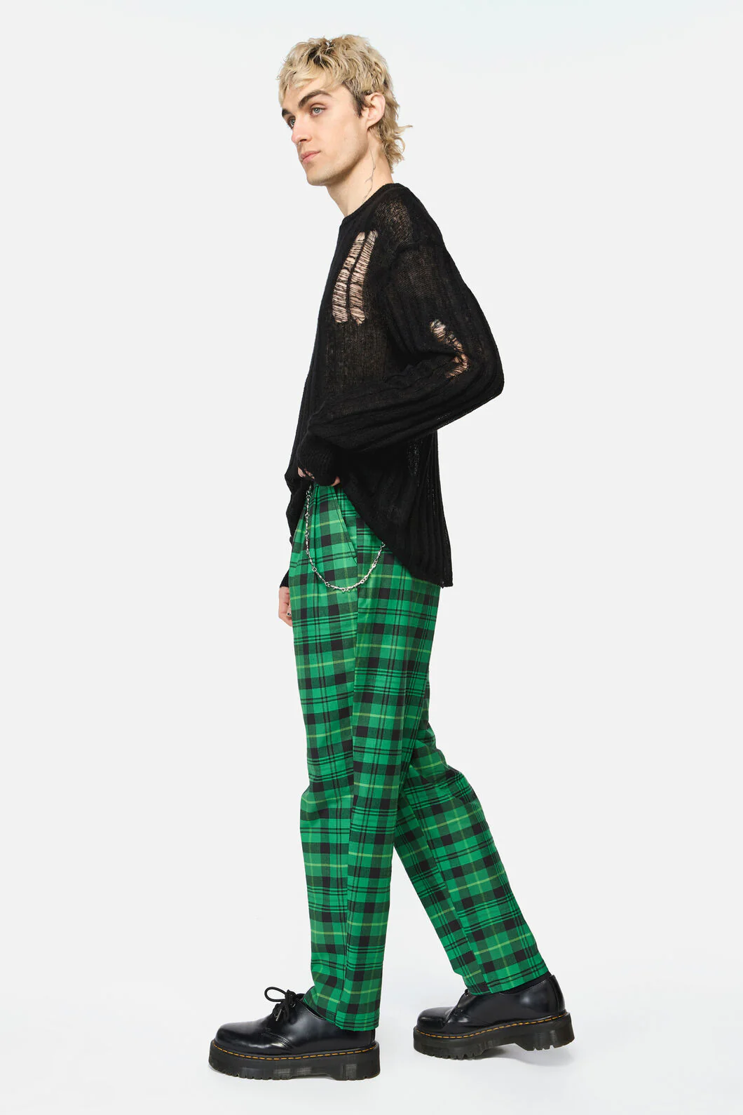 Wired Tartan Slim Fit Pants