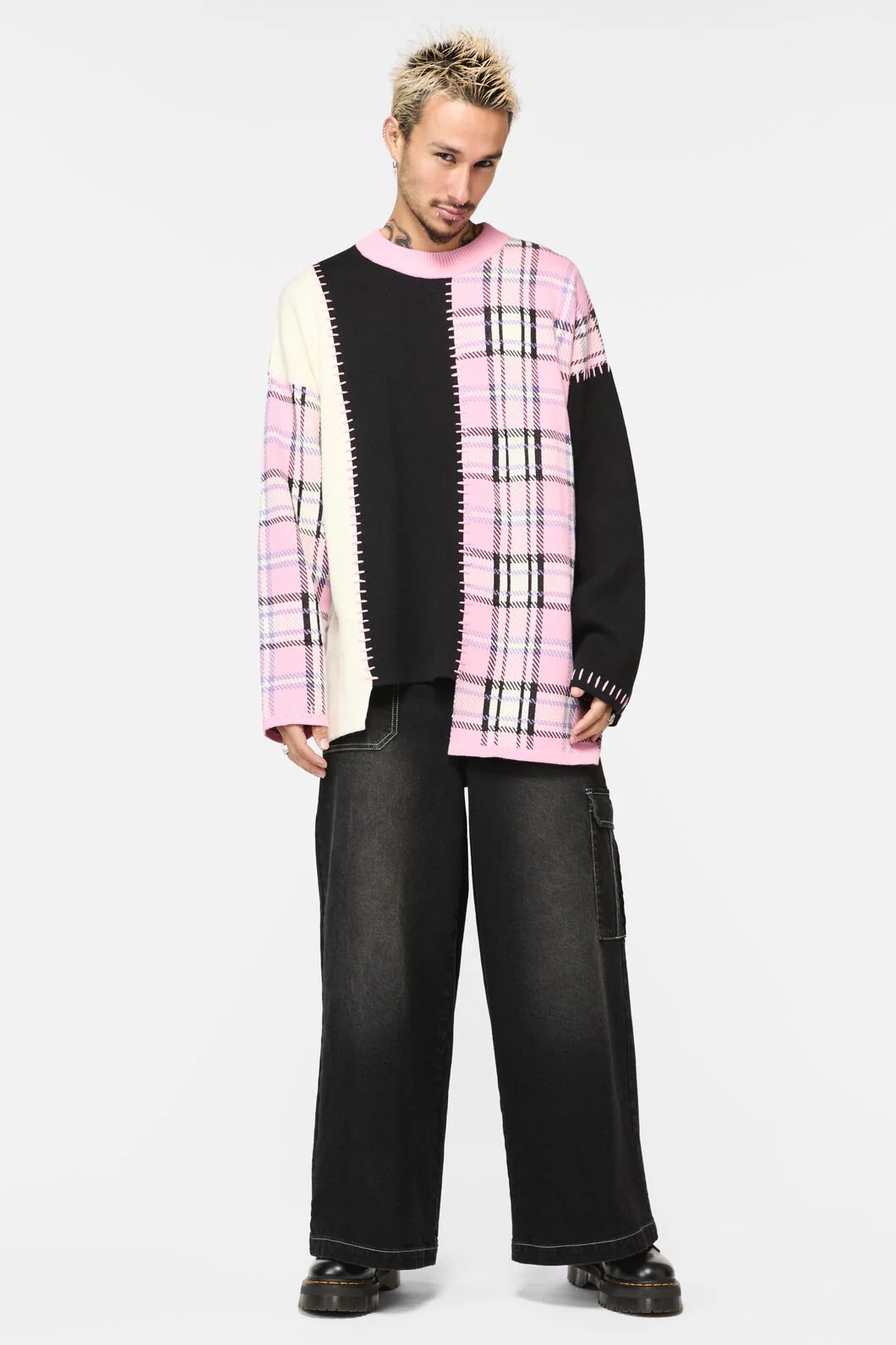 Dragon Scale Tartan Patch Knit