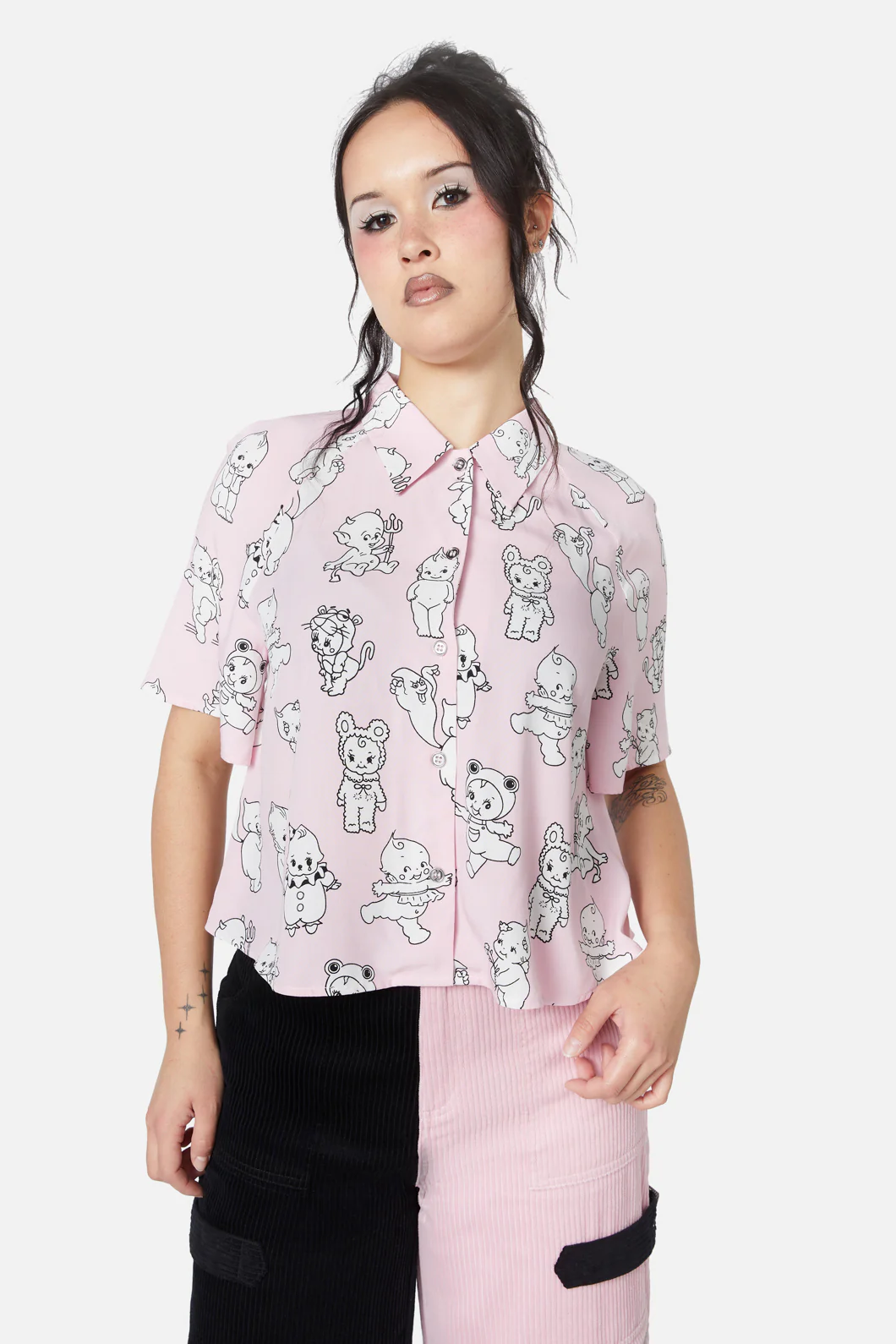 Cherub Face Printed Blouse