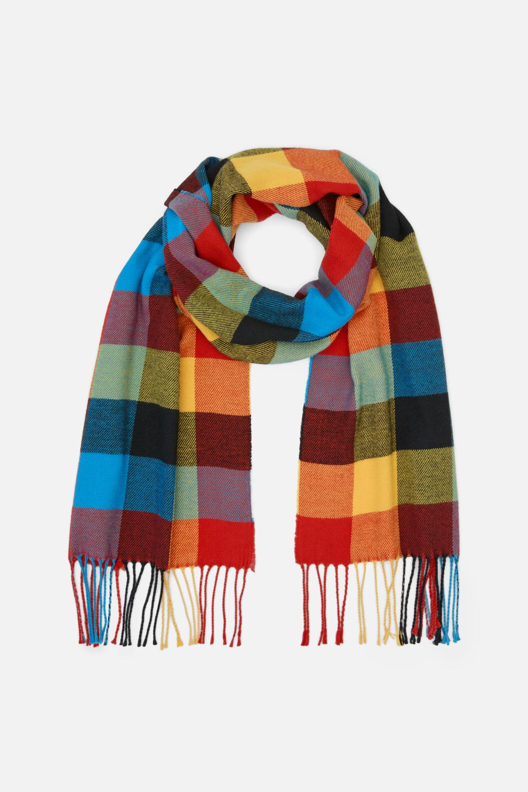 Coloured Check Scarf