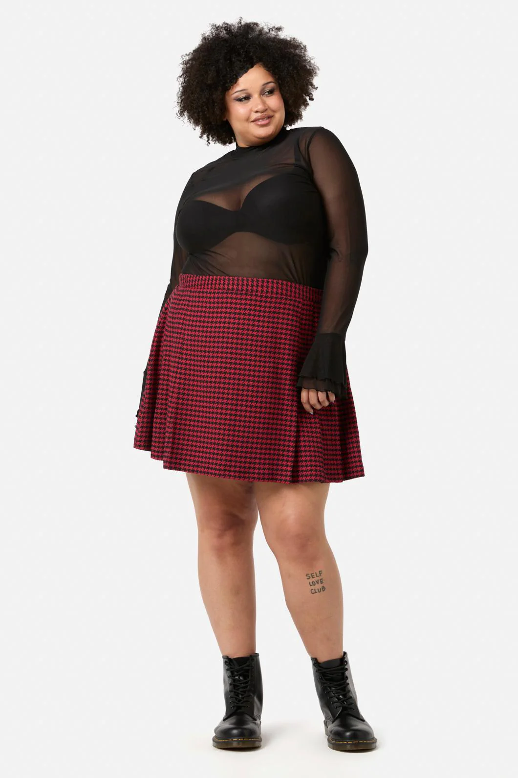 Curve Virtue Houndstooth Skirt