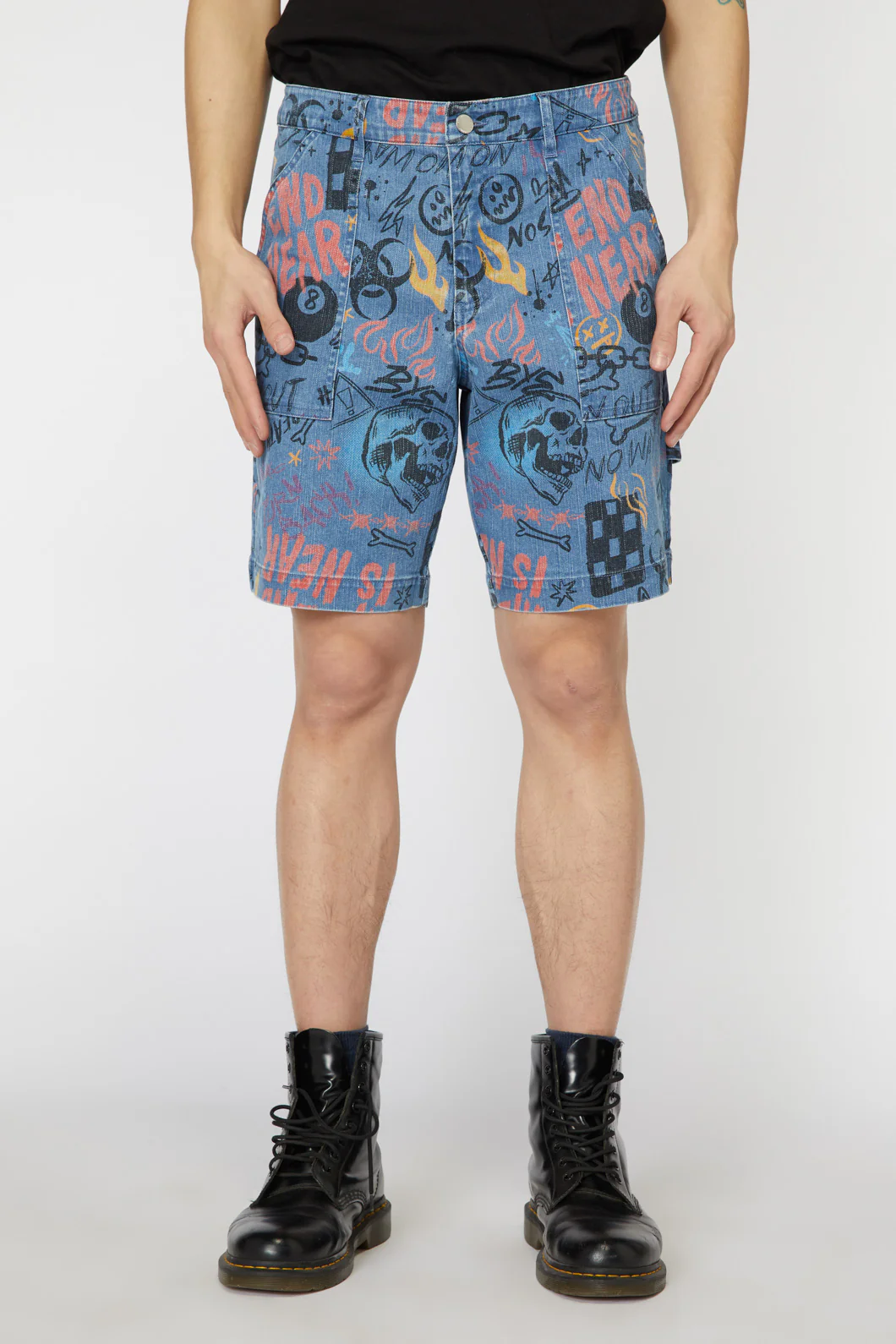 Graffiti Denim Unisex Short