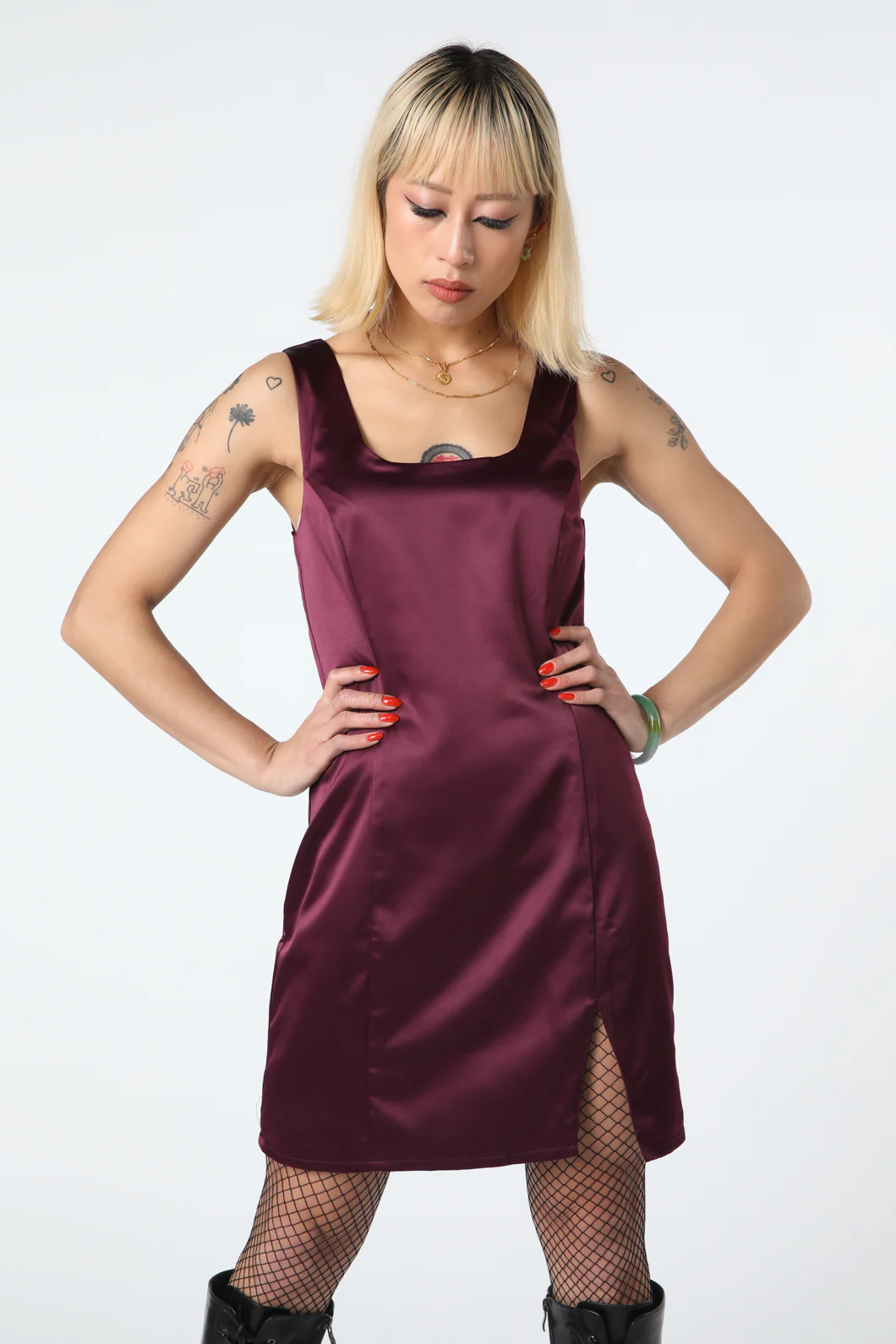 Satin Mini Dress