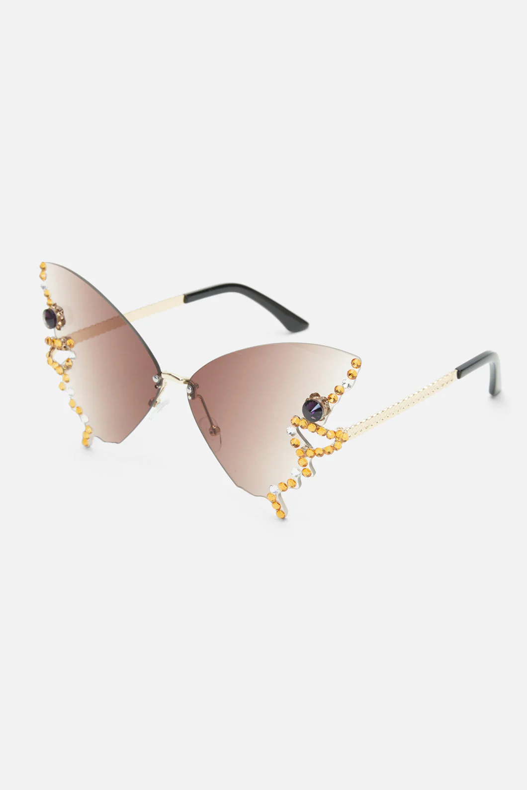 Choc Butterfly Sparkle Sunglasses
