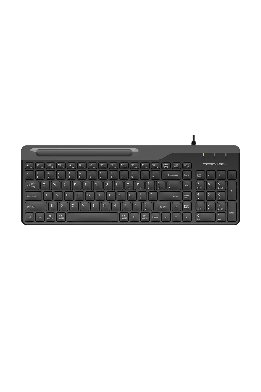 FK25 Multimedia 2-Section TKL Keyboard (Black)
