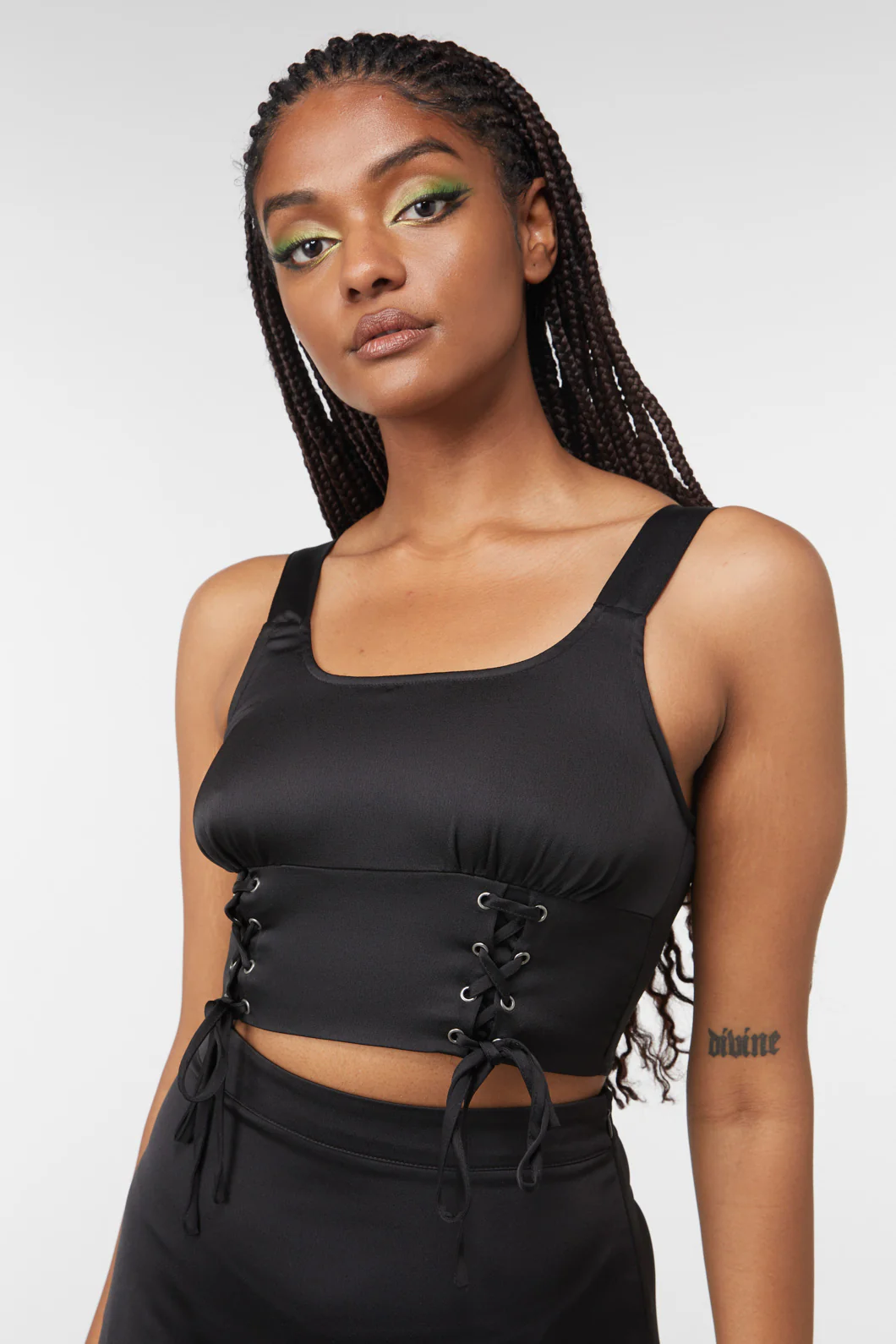 Lizzie Satin Bustier Top