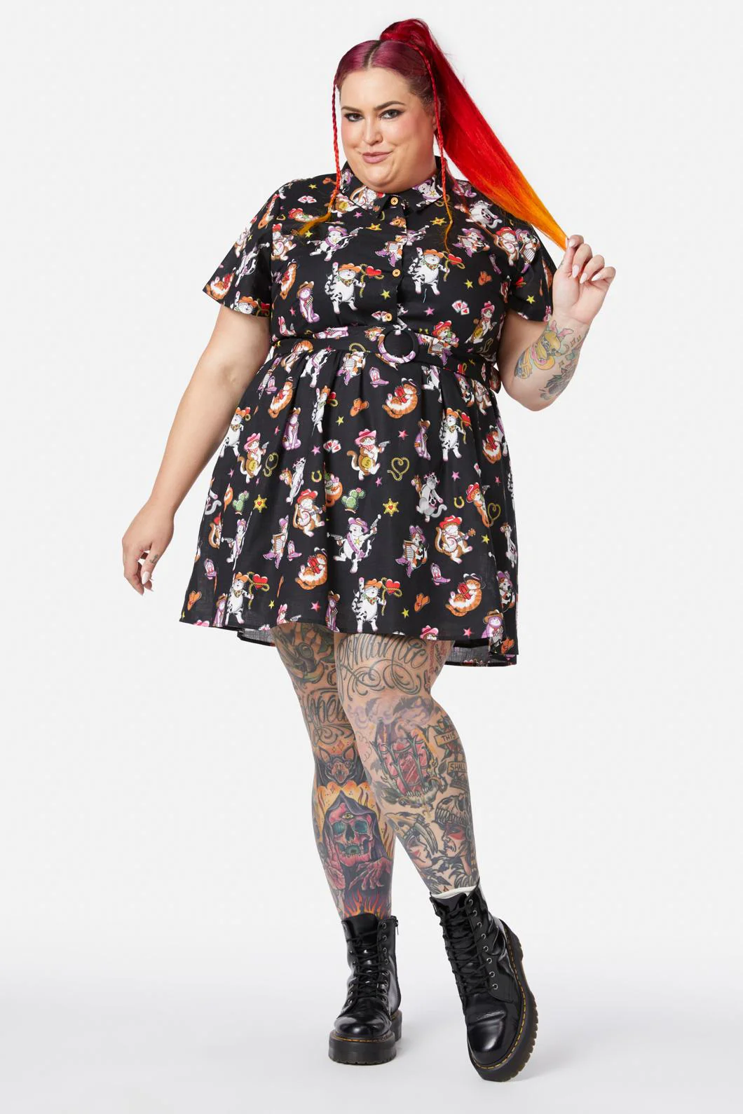 Curve Meowdy Dress