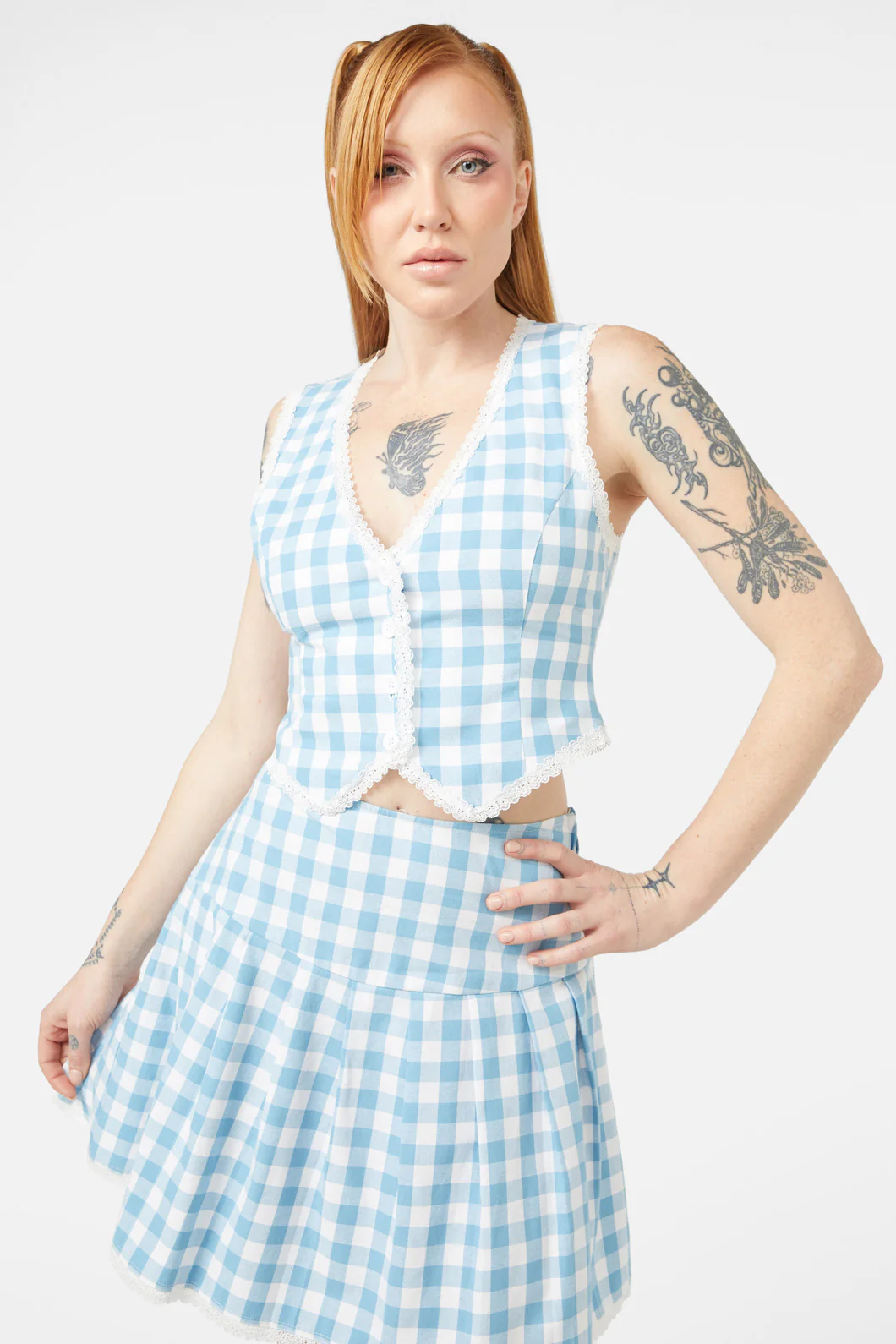 Catrina Gingham Vest