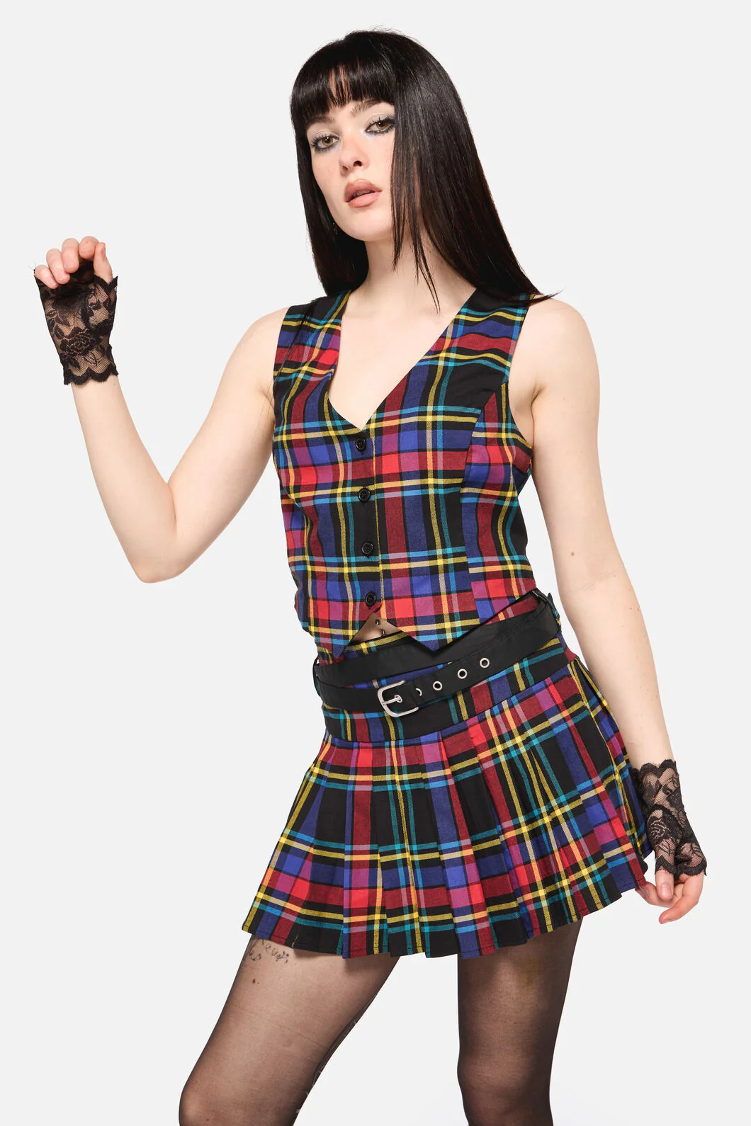 Anarchic Tartan Vest