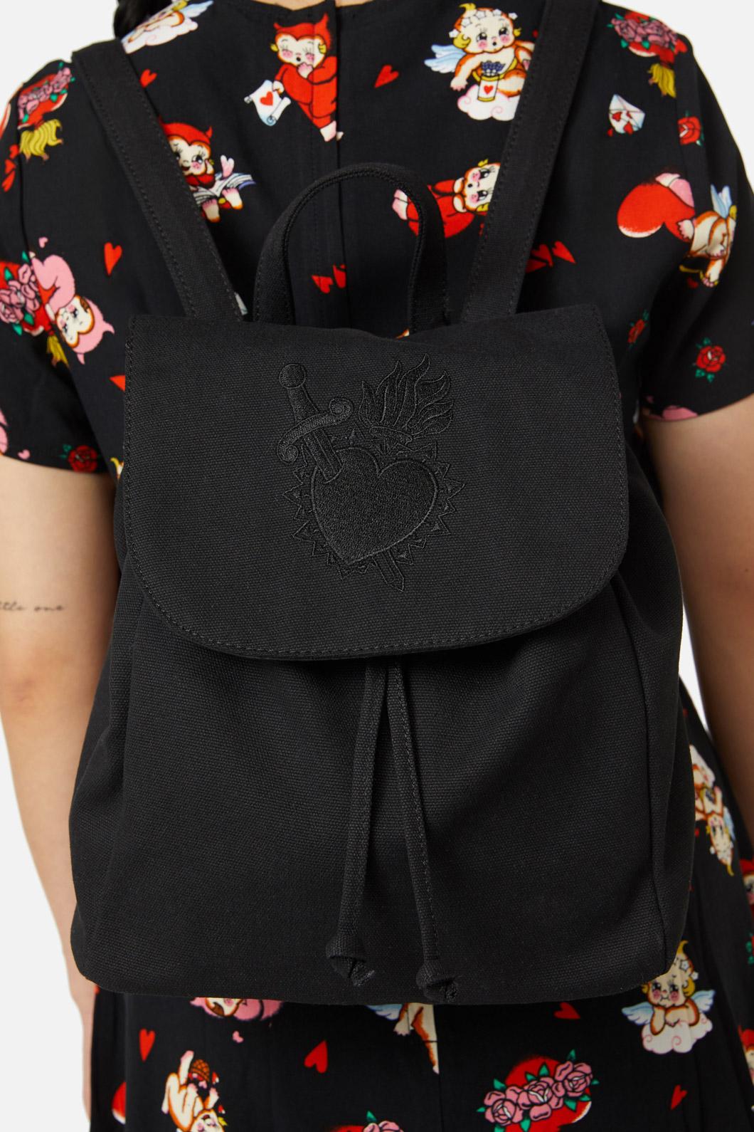 Mercy Canvas Embroidered Backpack