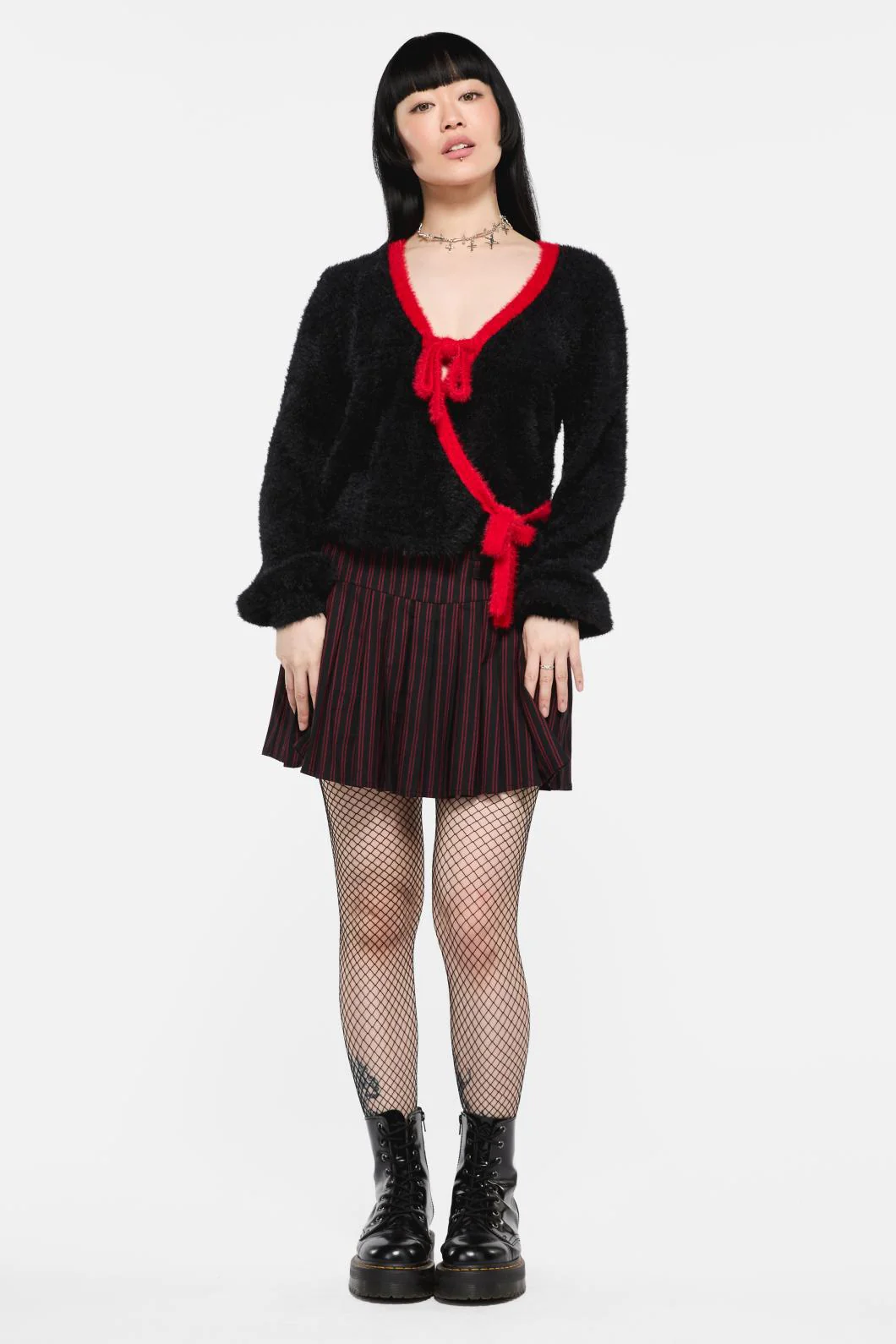 Vampy Bow Tie Cardigan