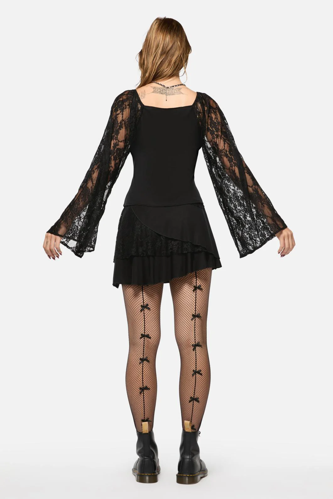 Dragons Grove Lace Sleeve Top