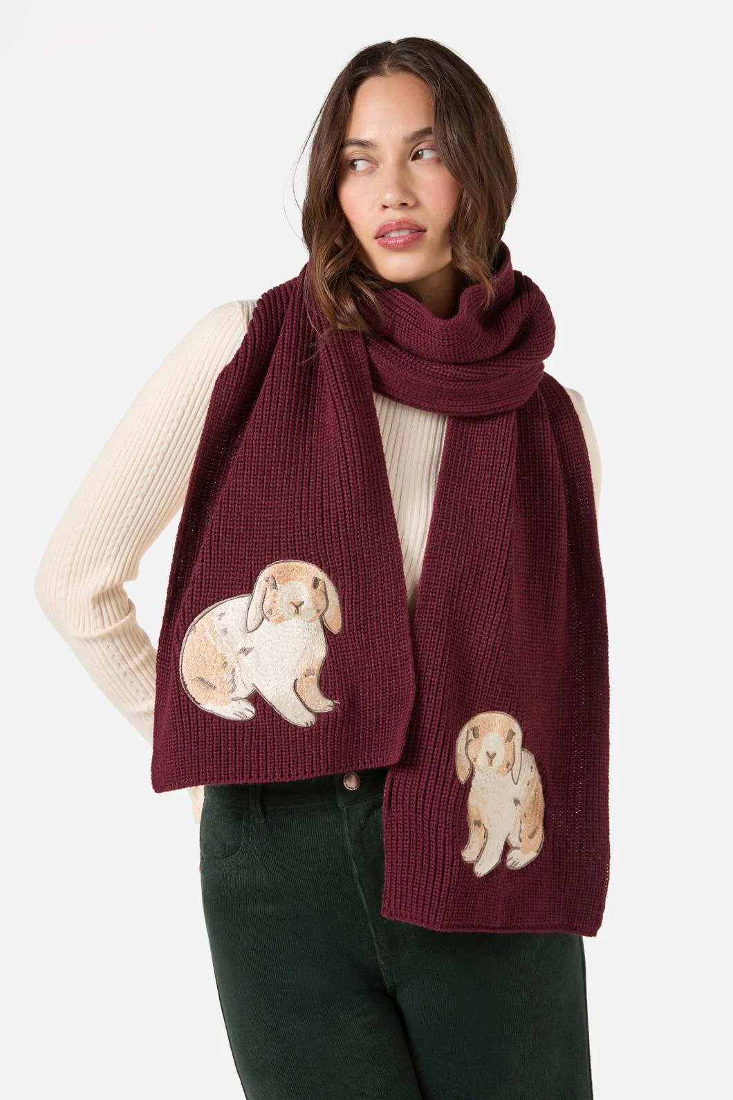 Coco Rabbit Knit Scarf