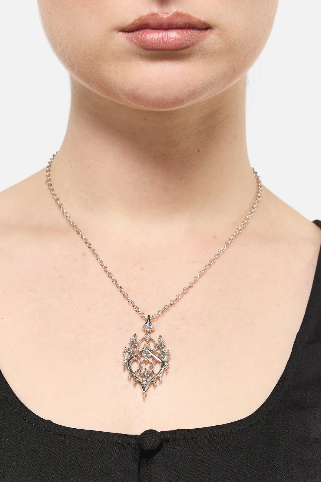 Silver Goth Necklace
