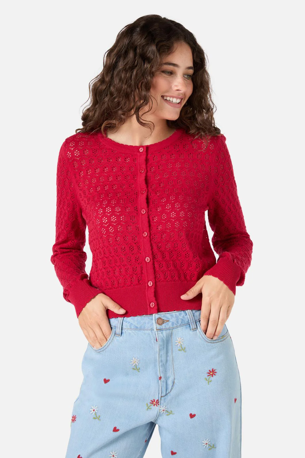 Mara Pointelle Cardigan