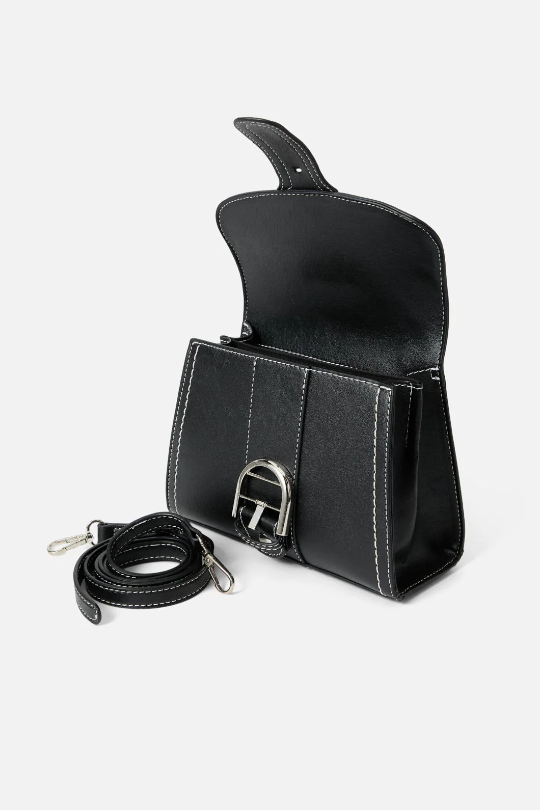 Black Buckle Handbag