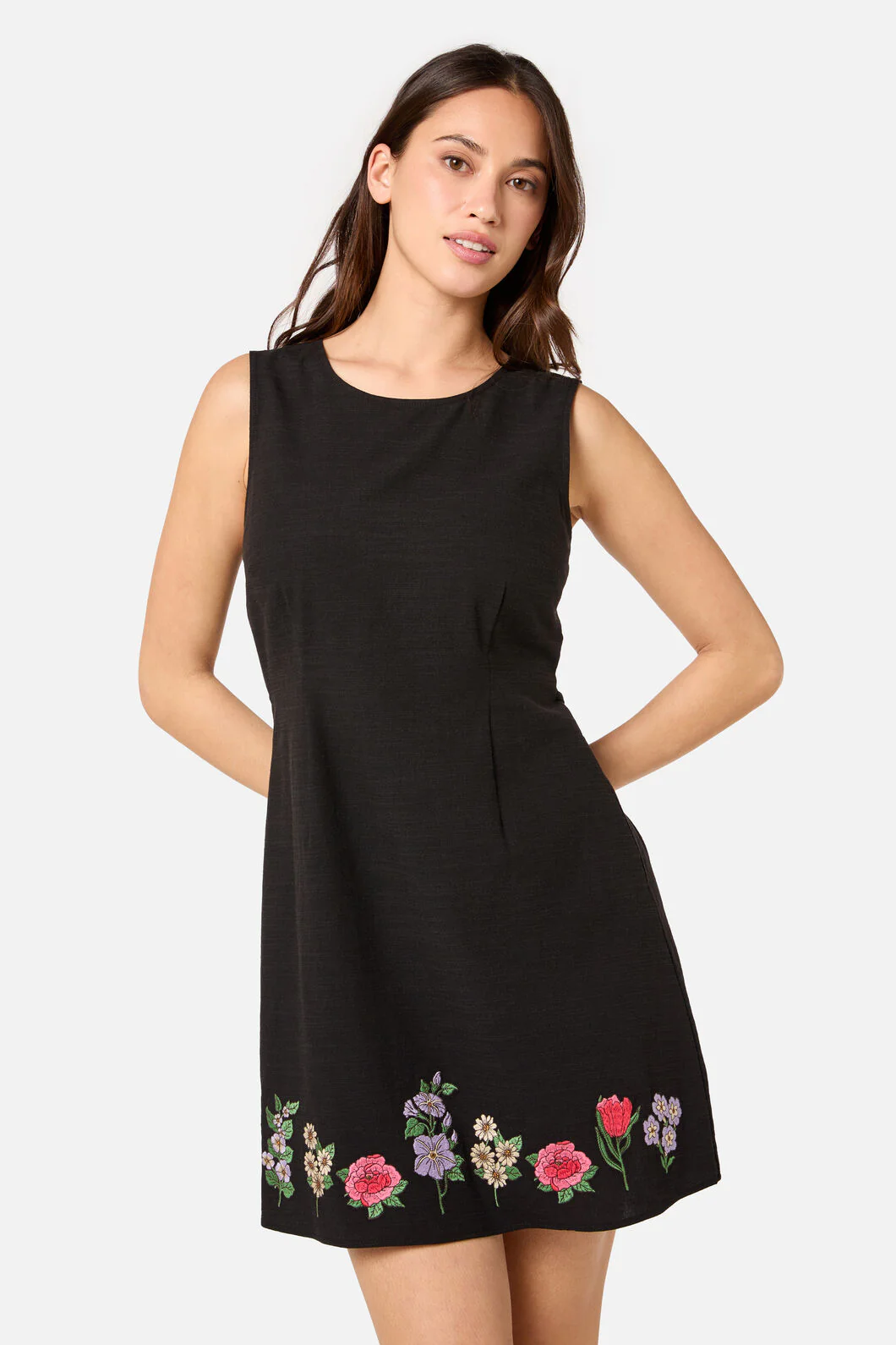 Fleur Embroidered Shift Dress