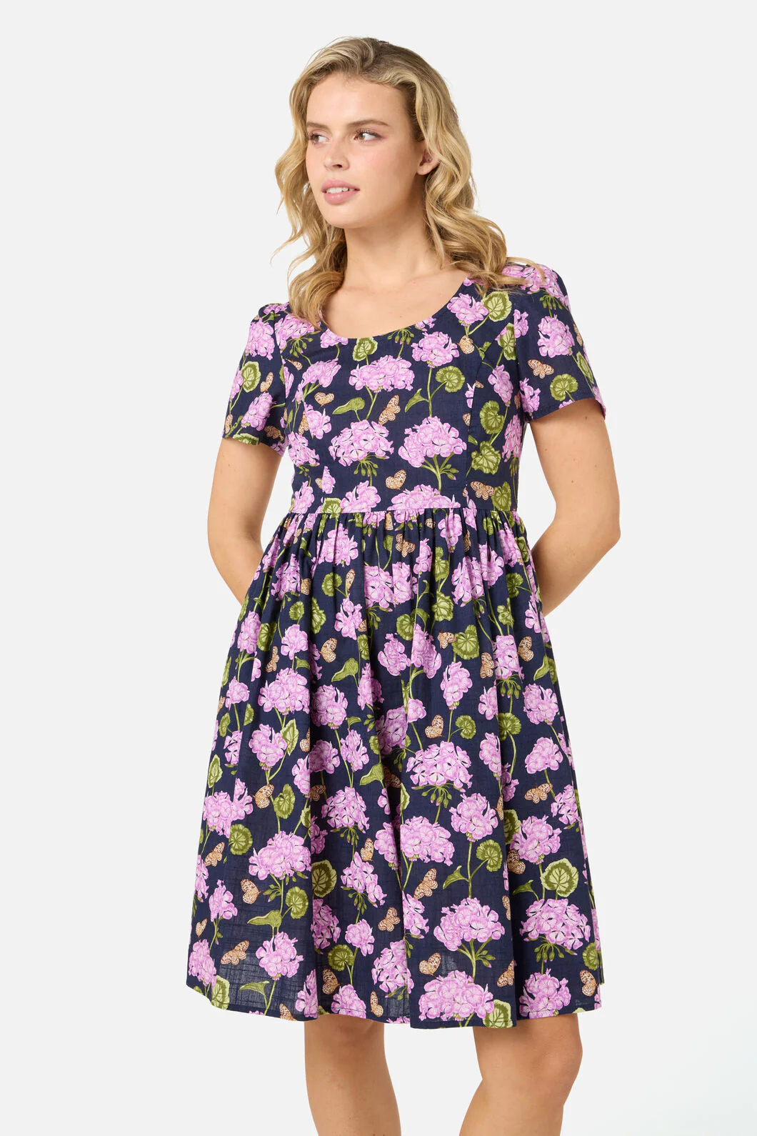 Geranium Flower Mini Dress