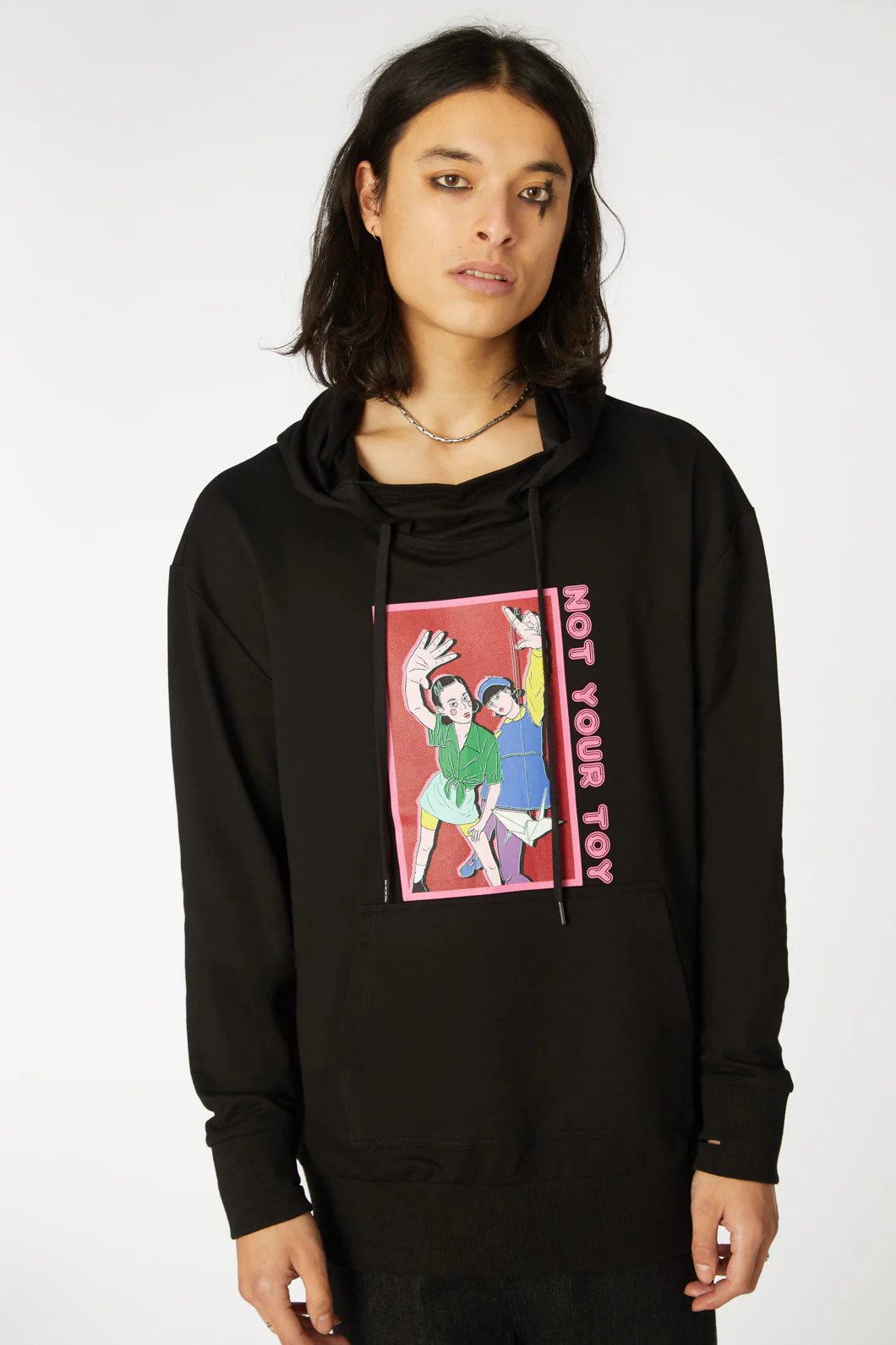Grunge Printed Hoodie