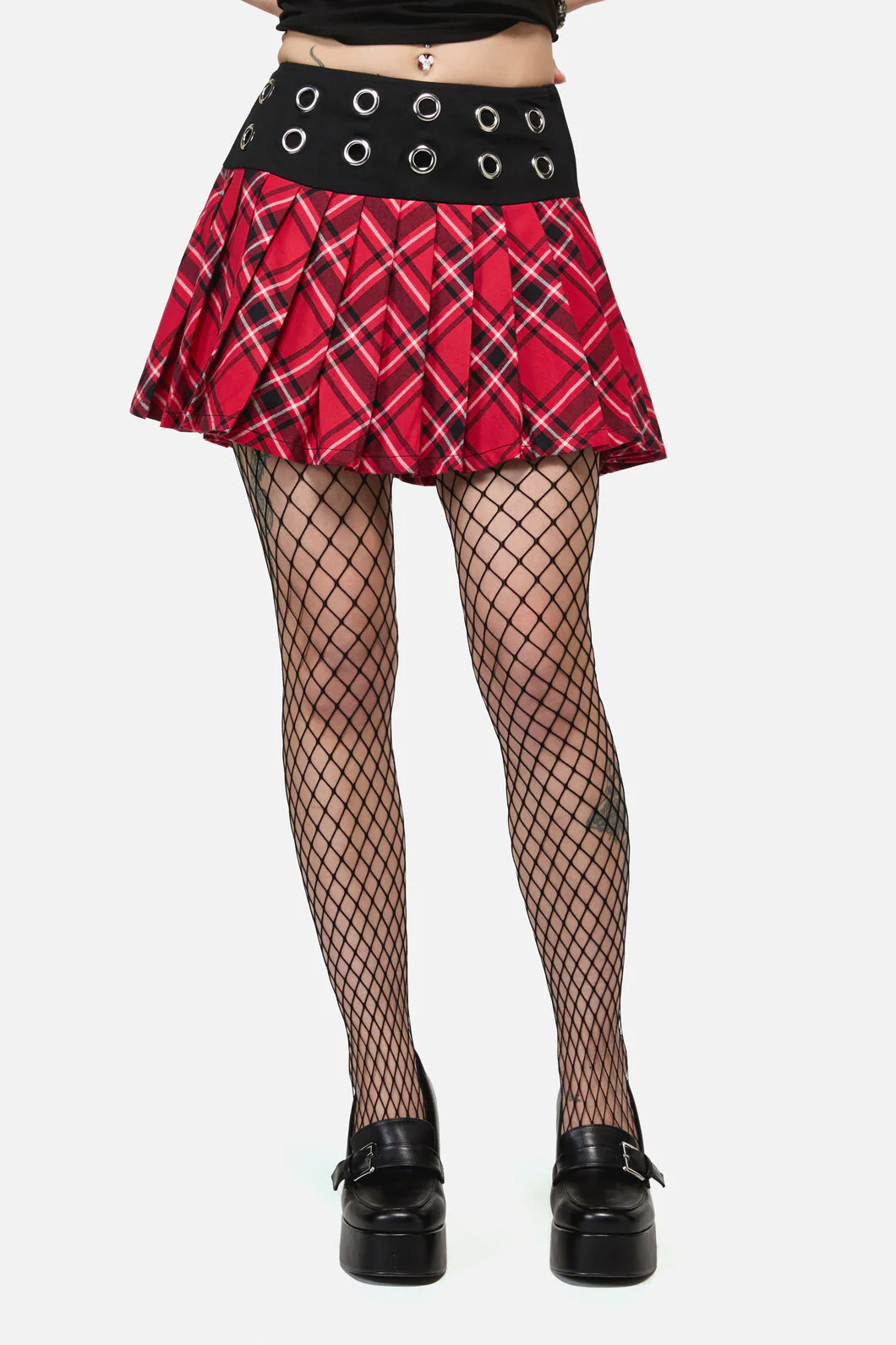 Piracy Punk Tartan Mini Skort