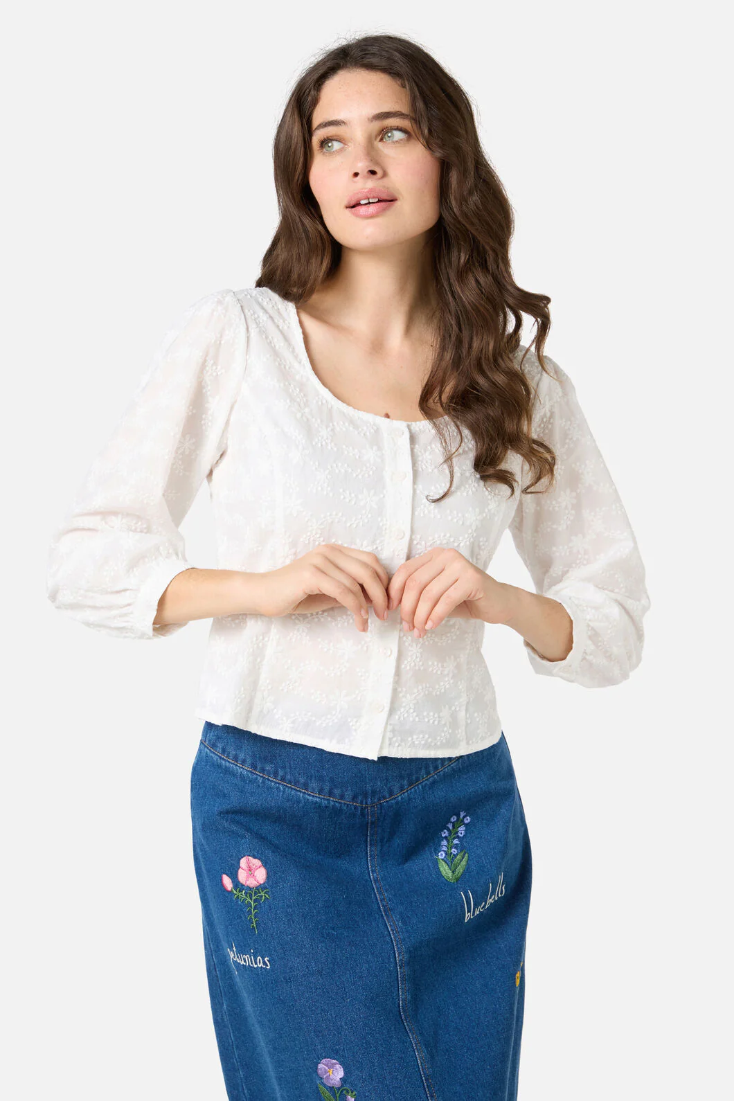Lily Broidery Top