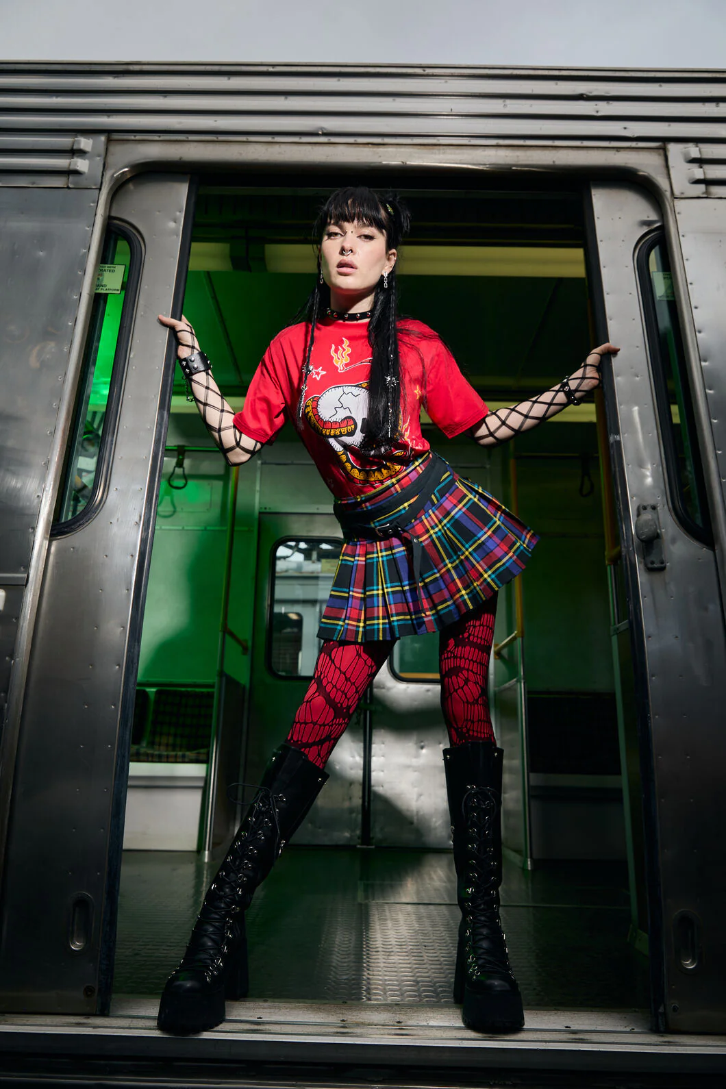 Anarchic Tartan Skort