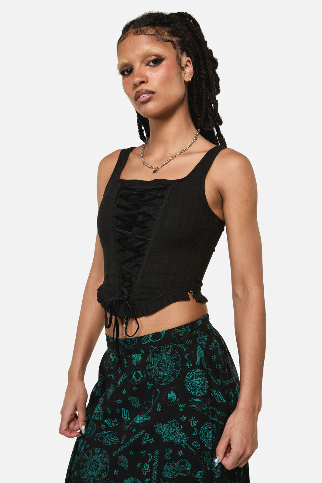 Witches Front Lace Corset