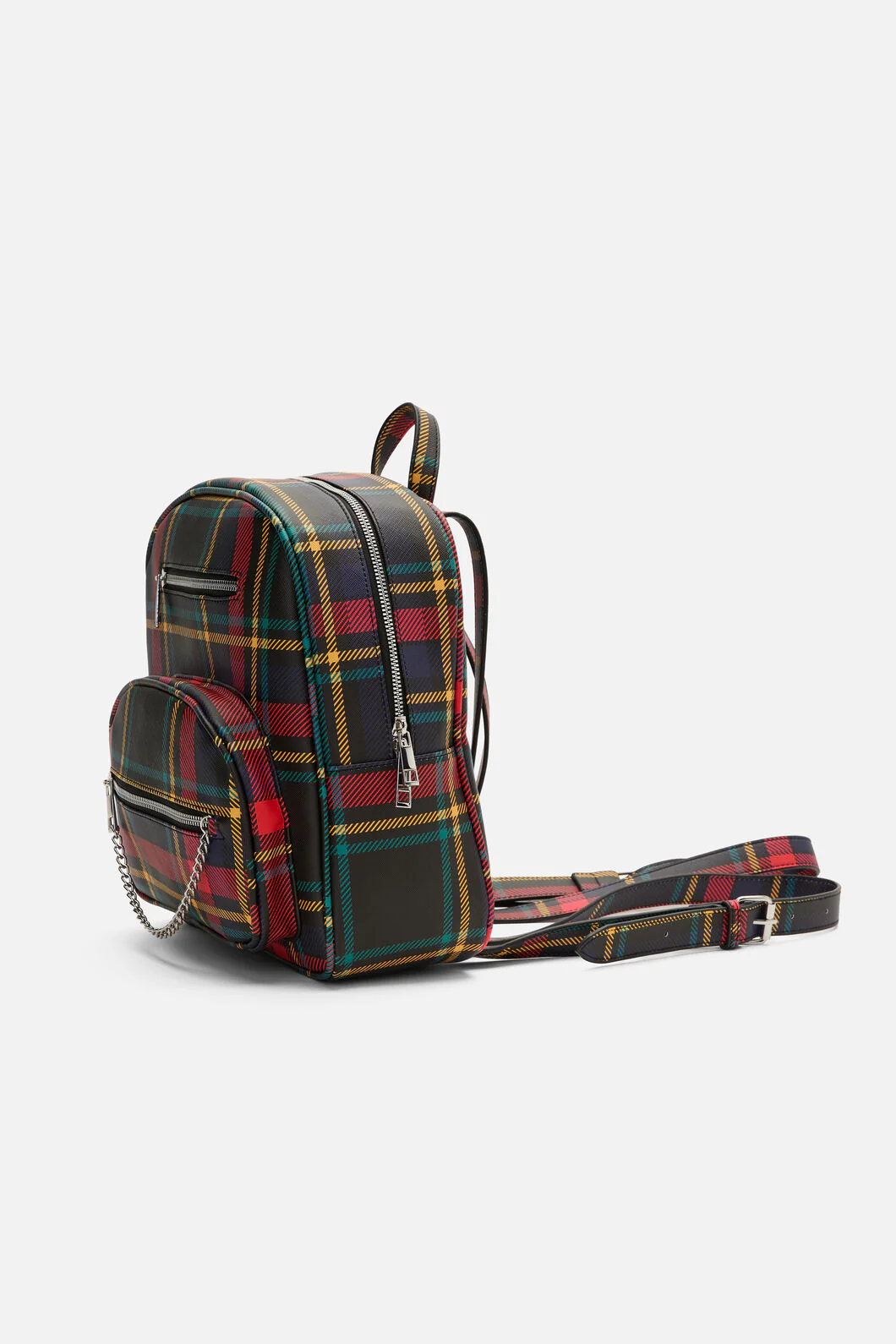 Anarchic Tartan Chain Backpack