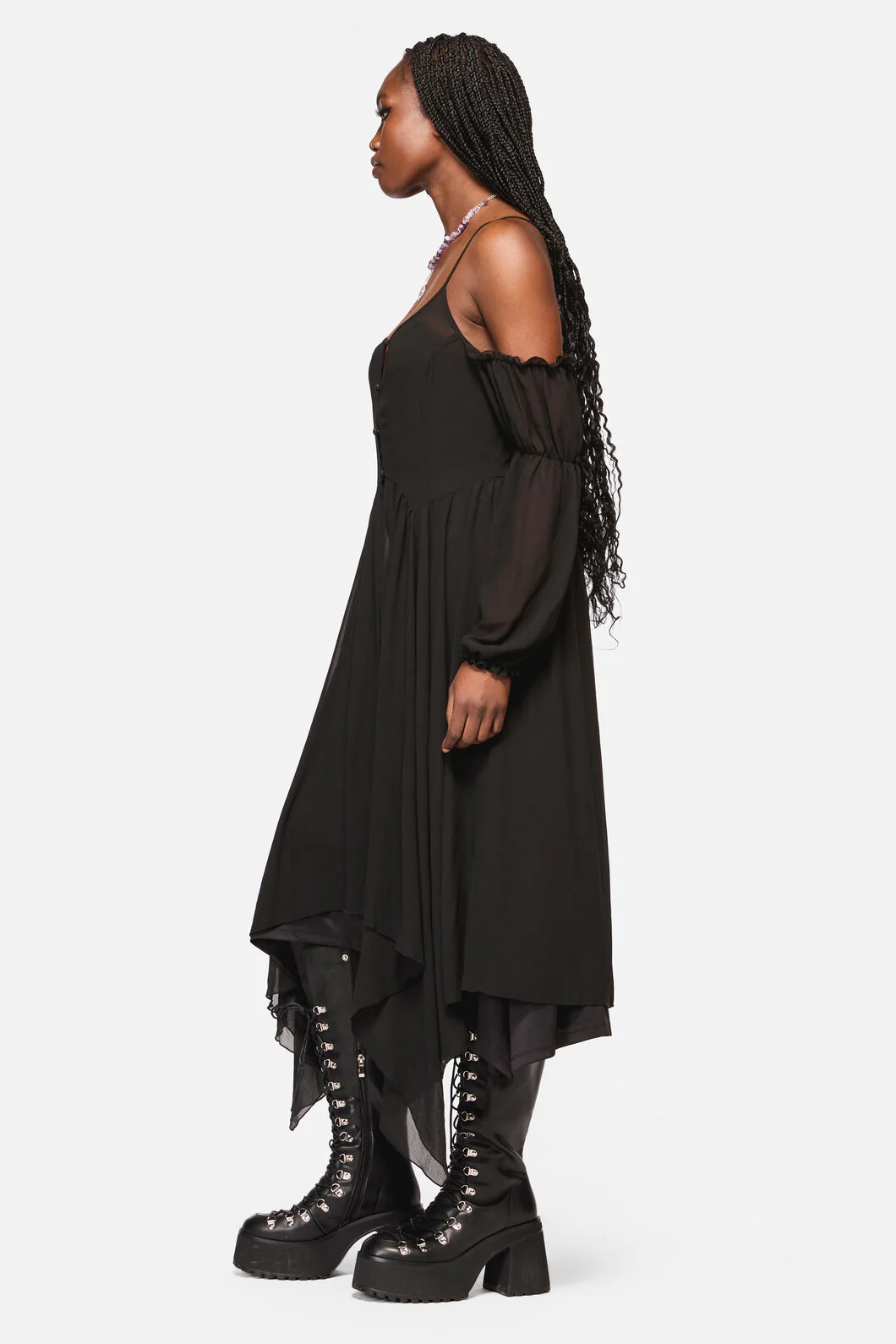 Lolth 2 Piece Goth Layer Dress