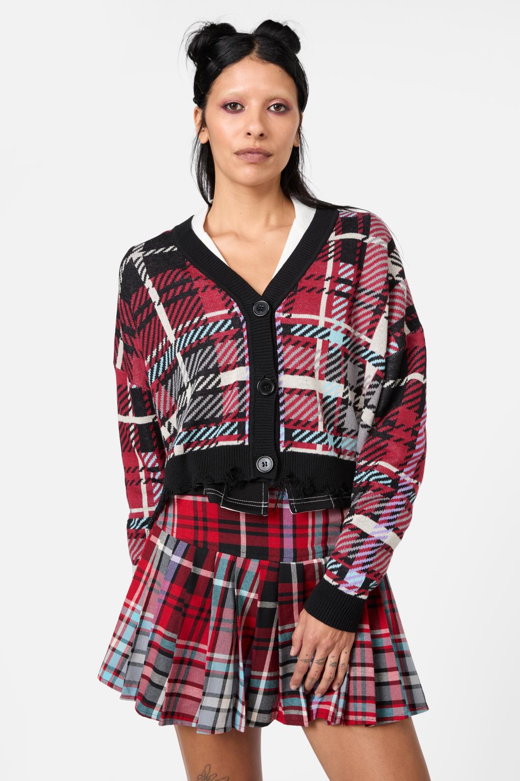 Scorpion Tartan Cardigan