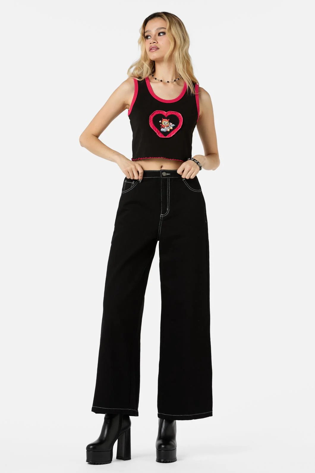 Love Letter Frill Heart Tank