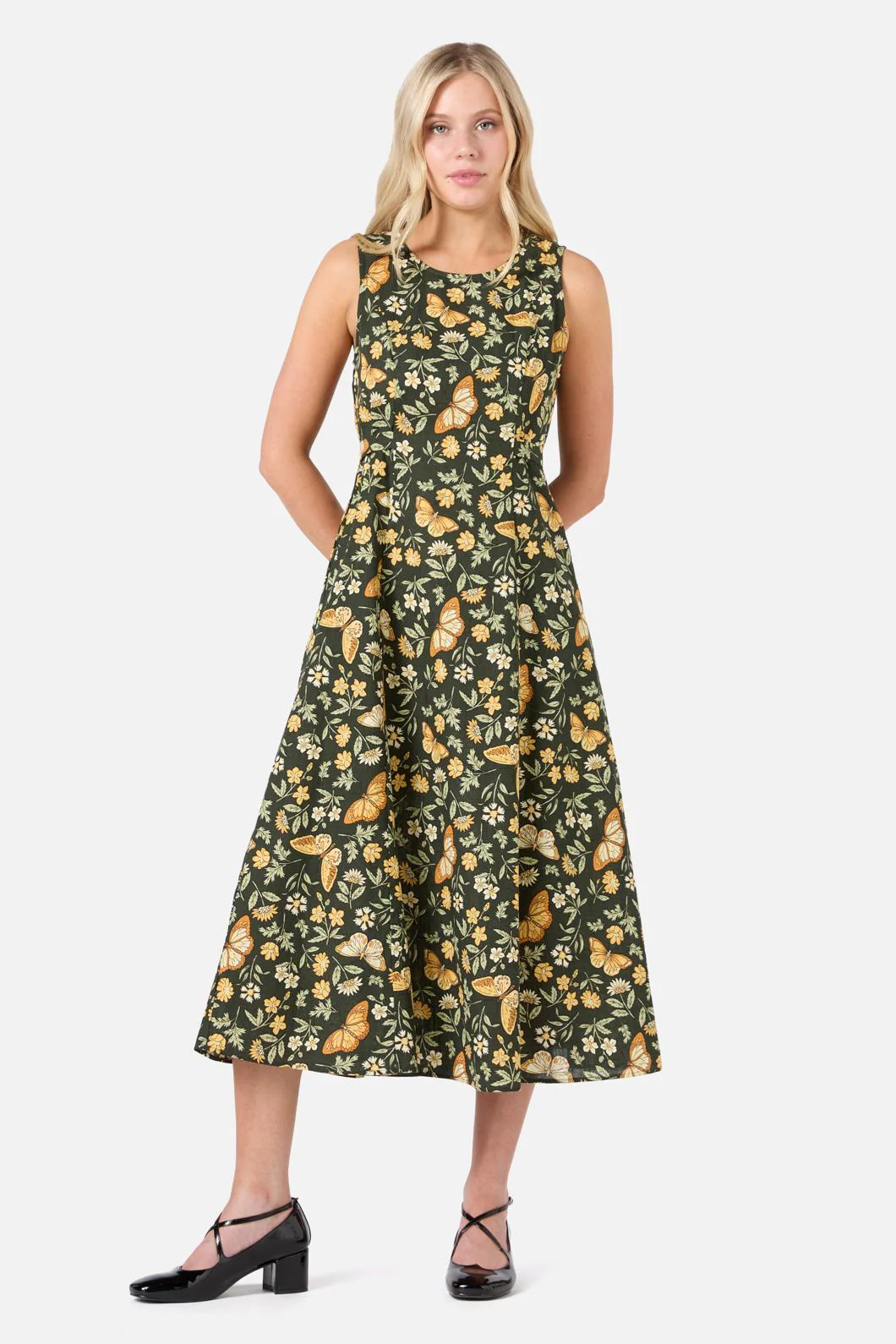 Yvette Butterfly Midi Dress