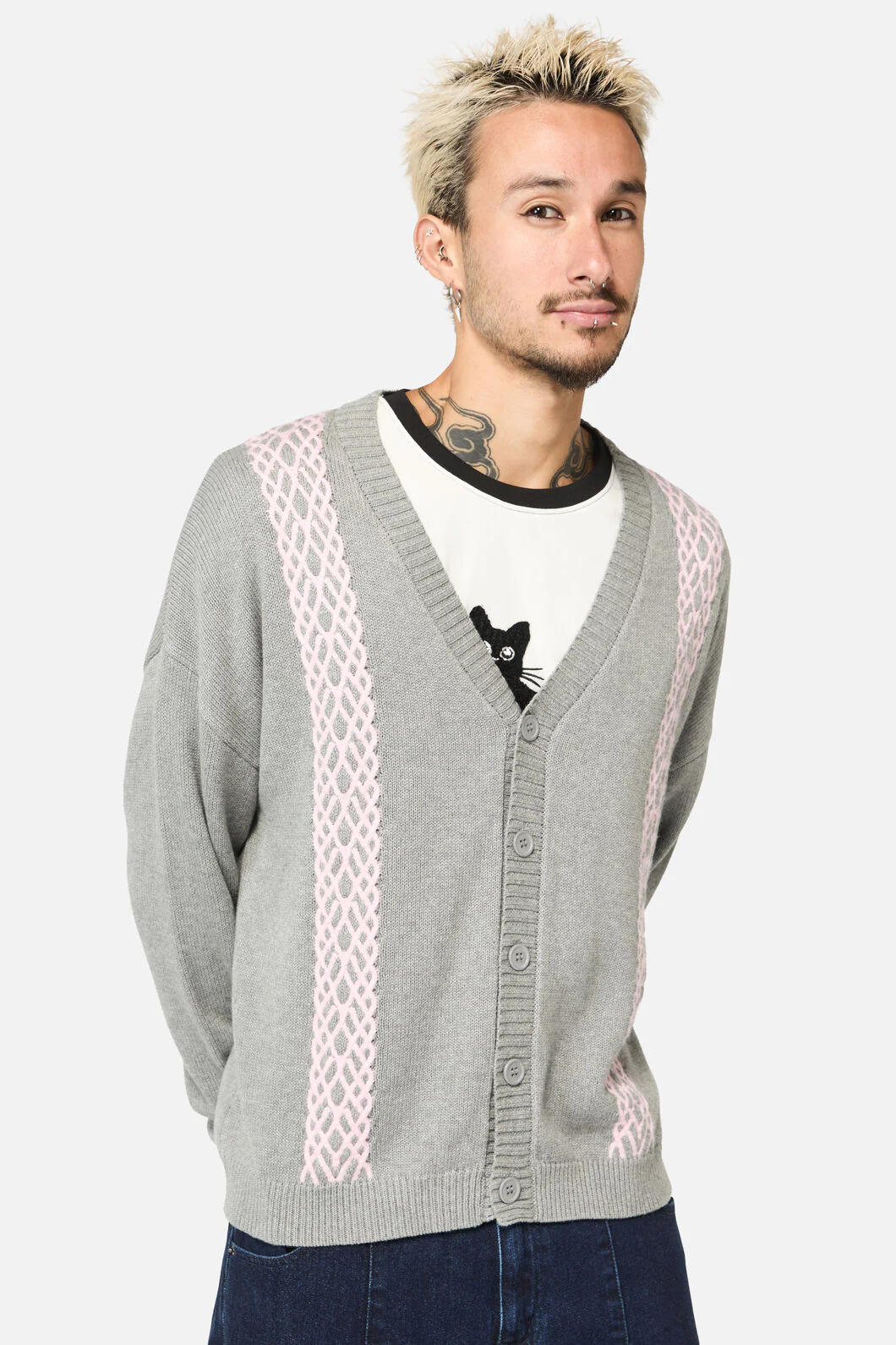 Forgotten City Cable Knit Unisex Cardi