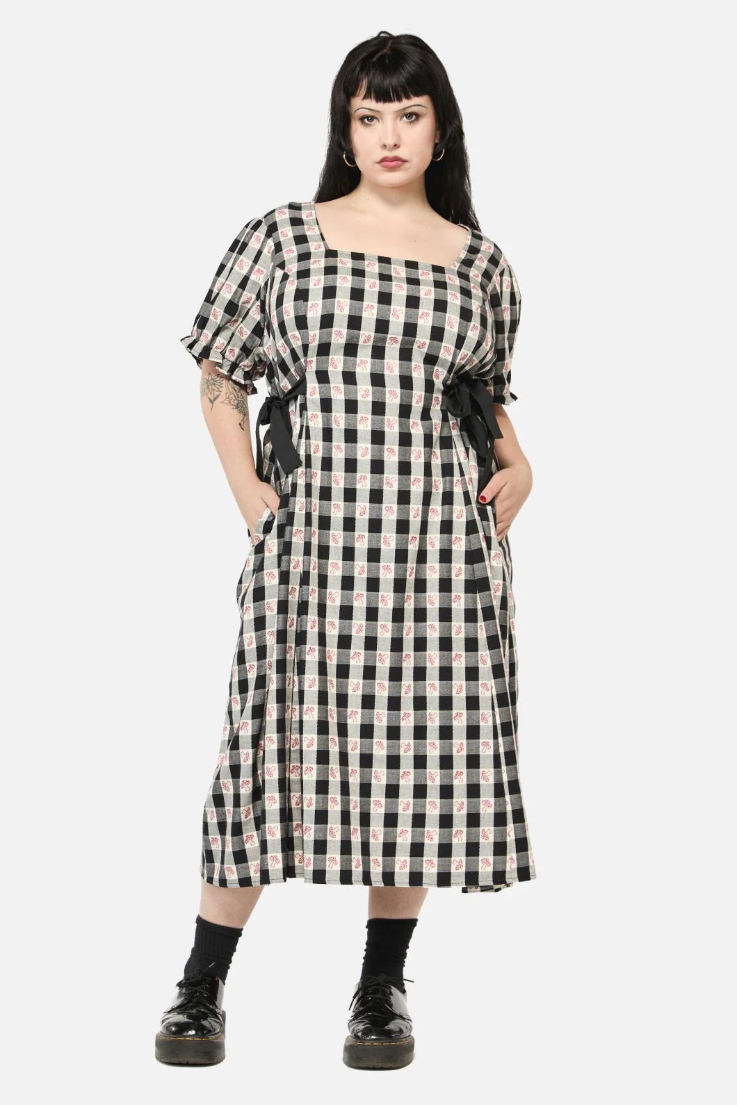 Curve Sweet Home Gingham Dress