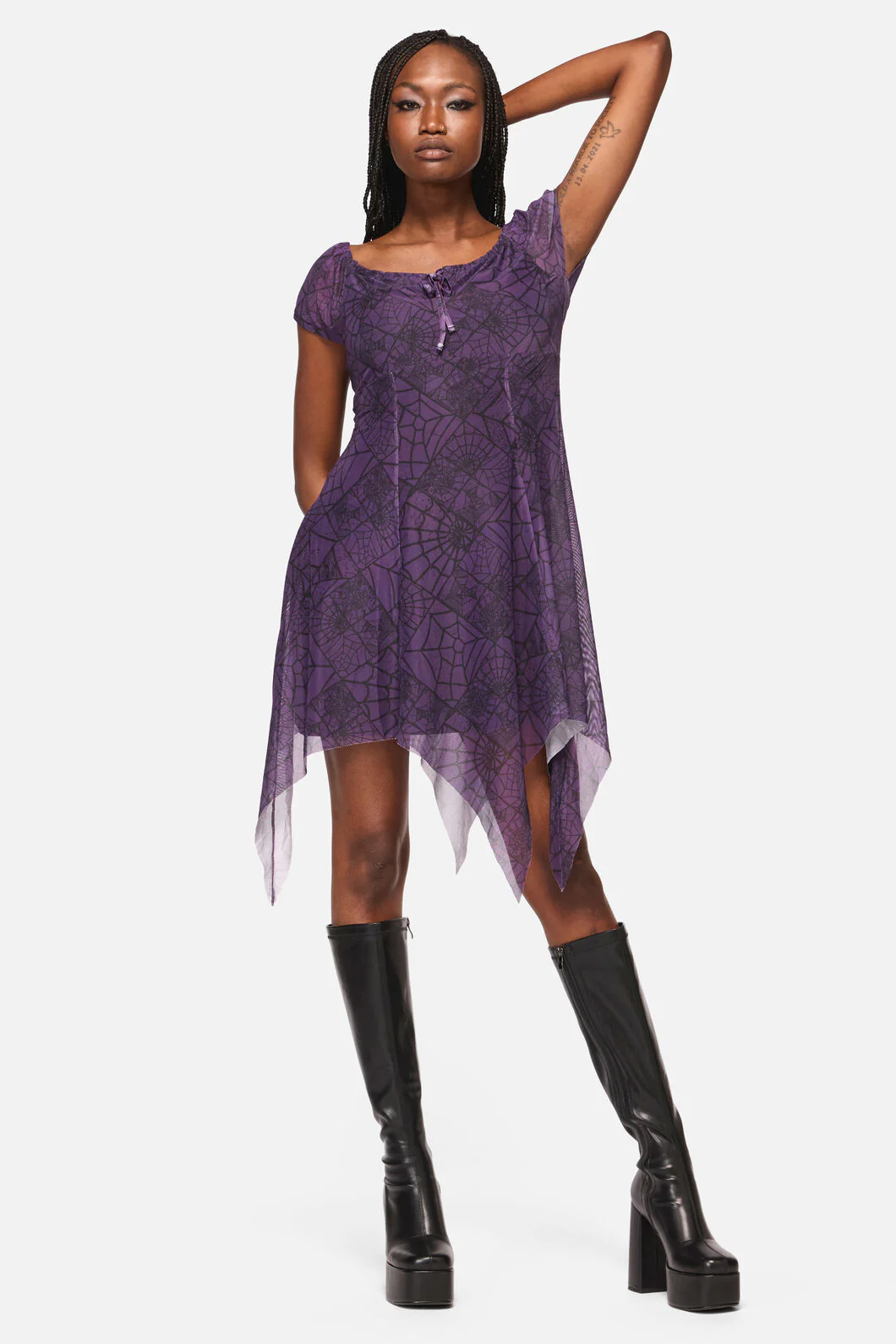 Window Web Gothic Dress