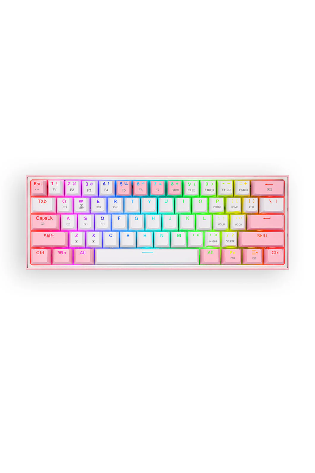 K616-RGB Fizz Pro 65% Keyboard (White/Pink)