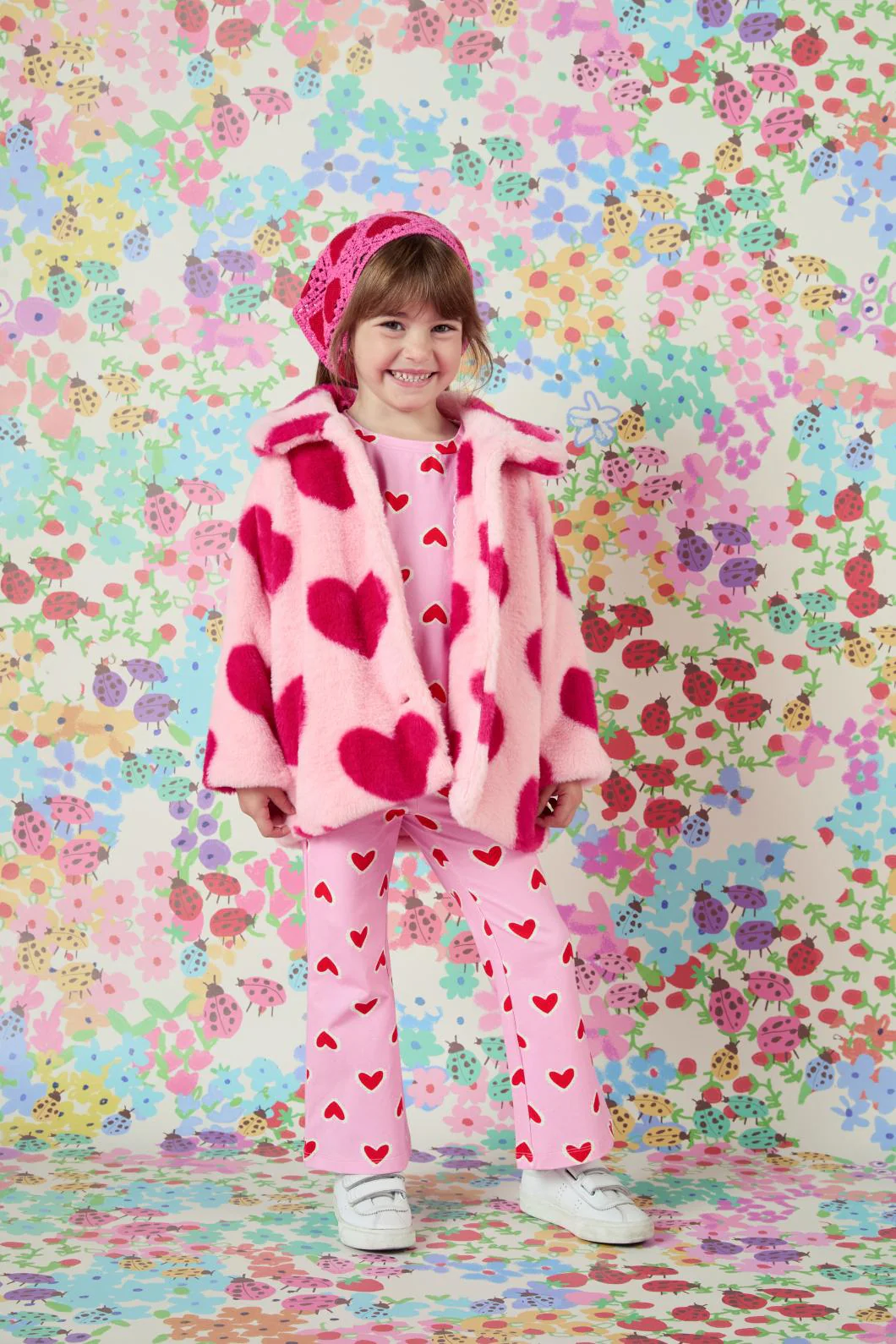 Hearts Kids Faux Fur Jacket