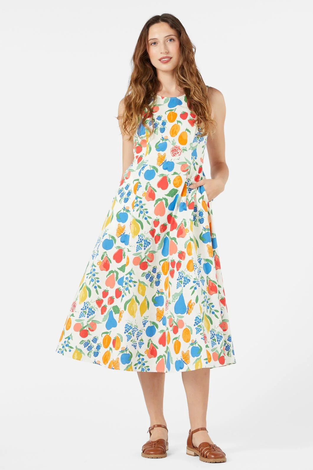Fruit Bowl Midi Dress
