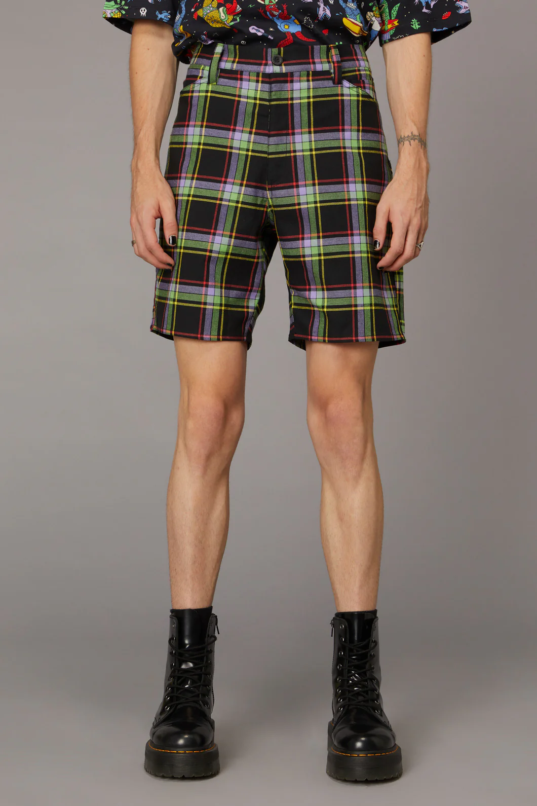 Vivid Tartan Unisex Short