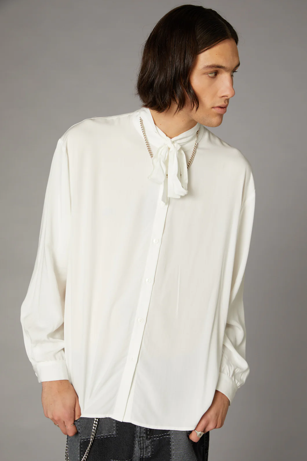 Bow Front LS Shirt