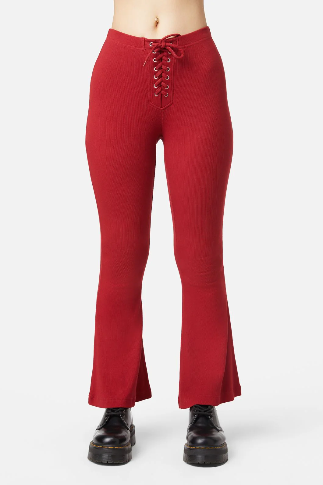 90s Lacing Flare Rib Pant