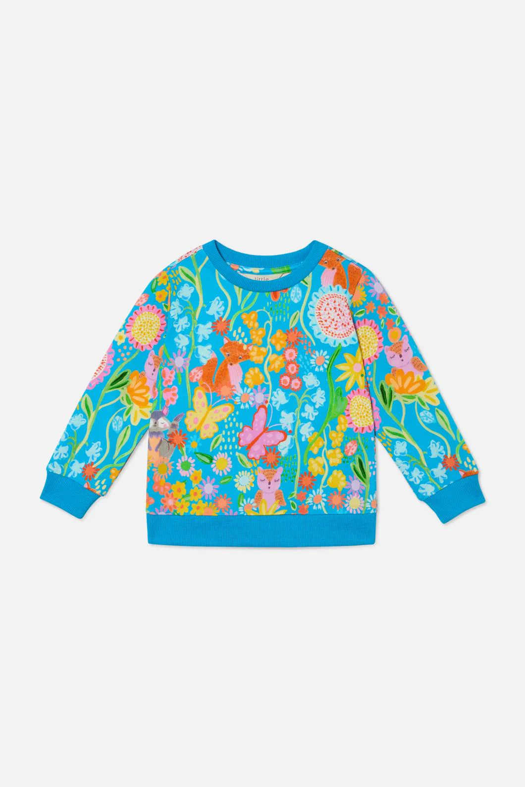 Folk Flower Kids Sweater