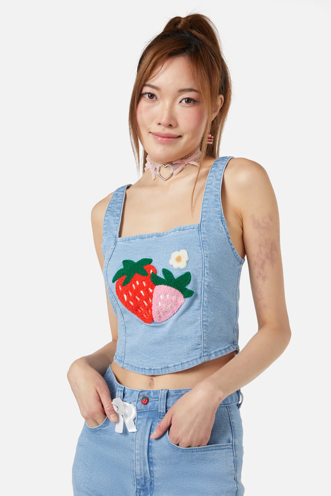 Crush On U Denim Corset