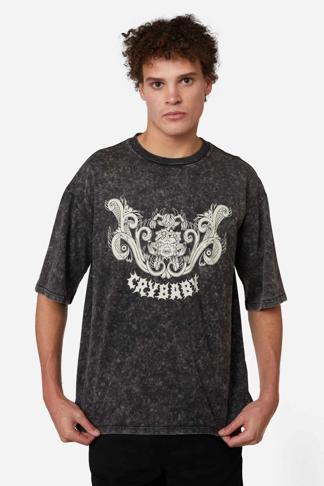 Break Their Hearts Acid Wash Tee