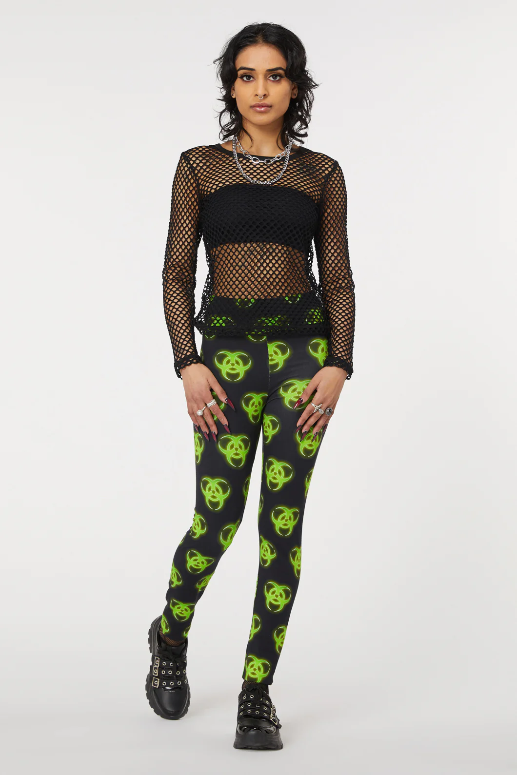 Basic Chunky Stretch Mesh Top