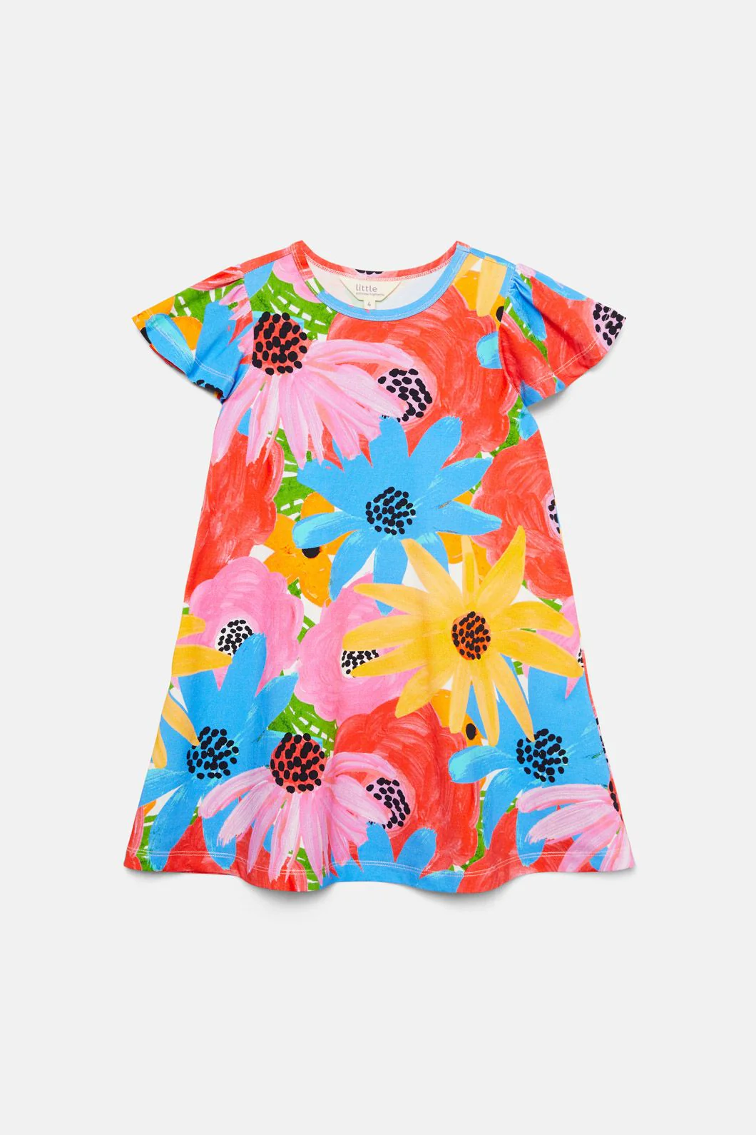 Big Floral Kids Dress