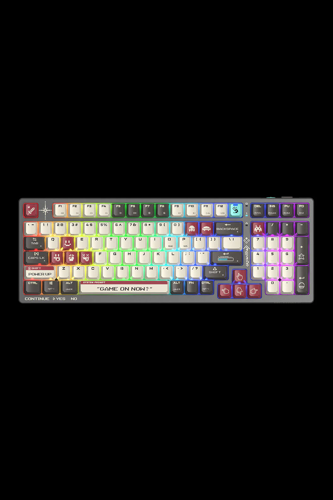 WS98 Dual Core Mechanical Keyboard (Pixels red)