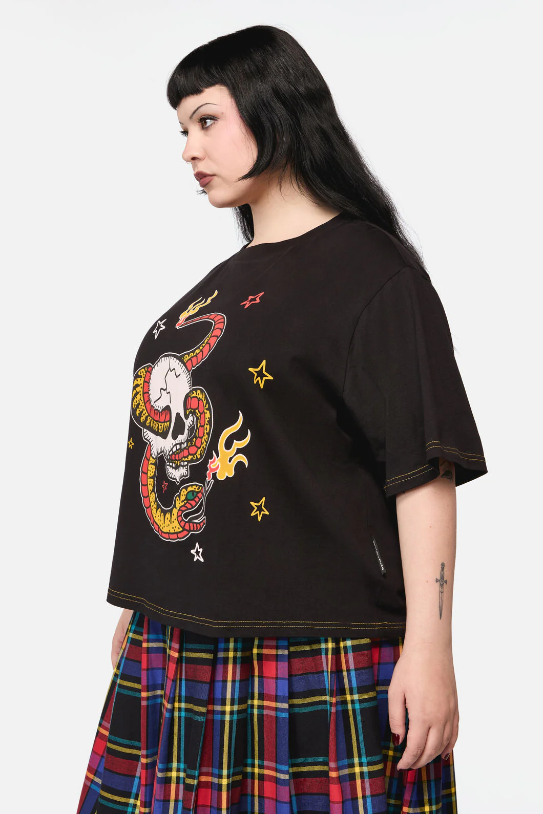 Curve Snake For Brains Grunge Tee