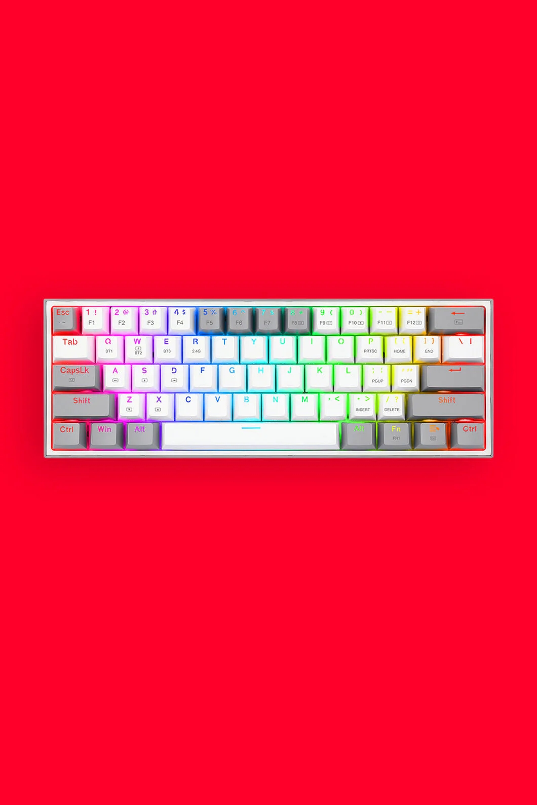 K616-RGB Fizz Pro 65% Keyboard (White/Grey)